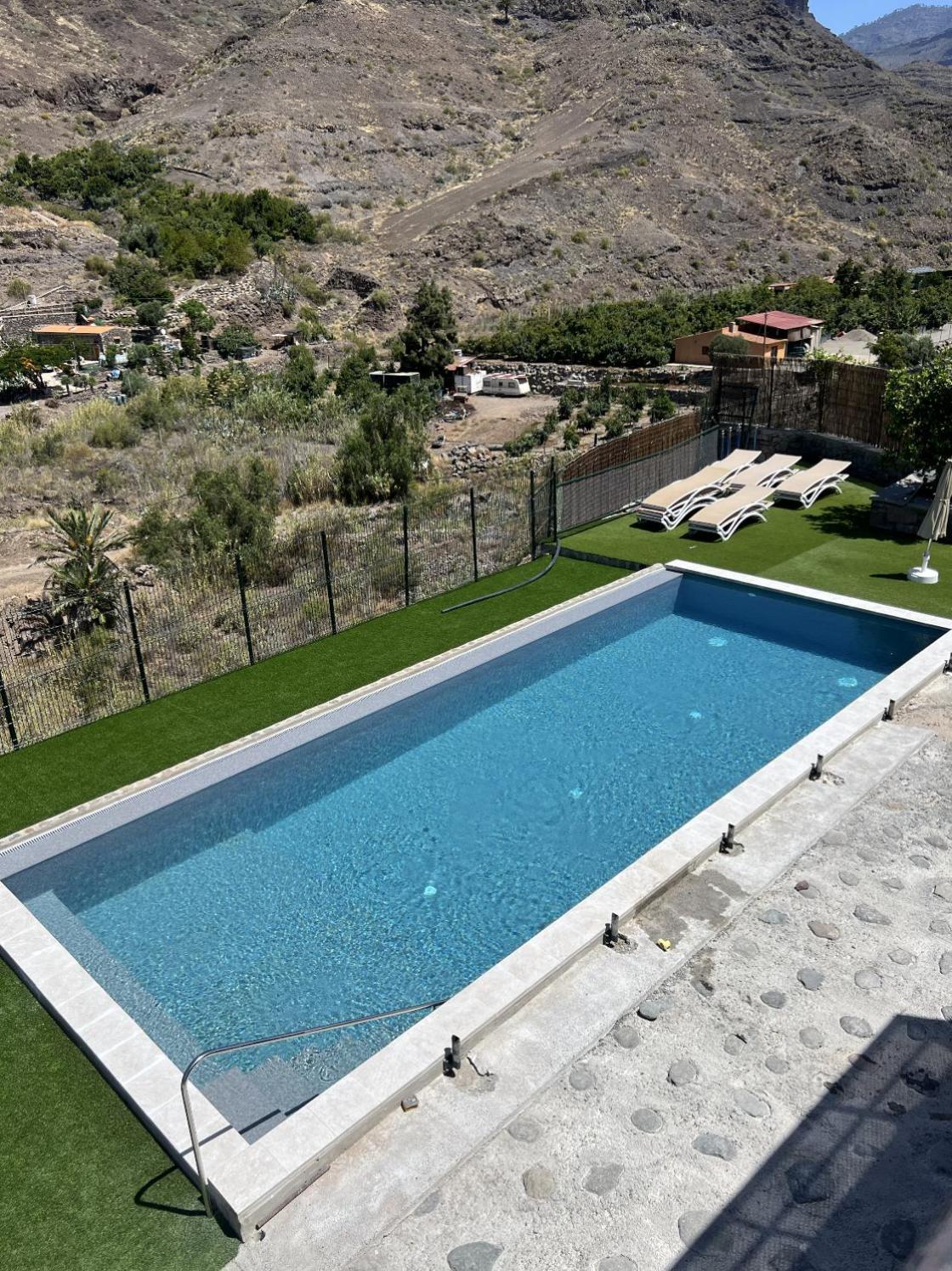 Casa Rural Con Bano Adaptado Y Piscina En Mogan Bagian luar foto